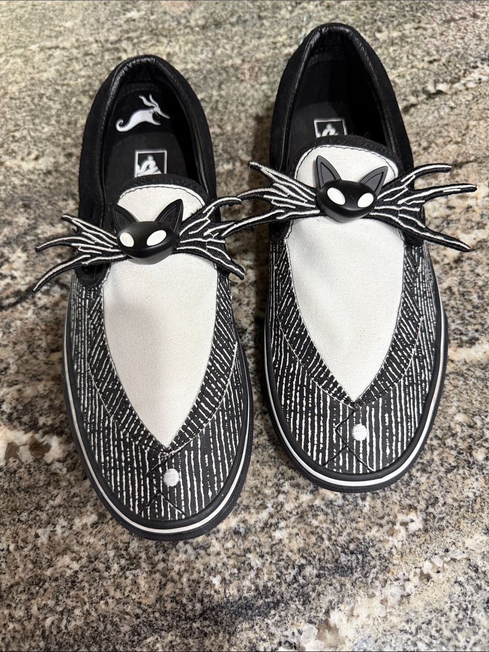 Vans x The Nightmare Before Christmas Jack Skellington Slip Ons 7.5M/9W